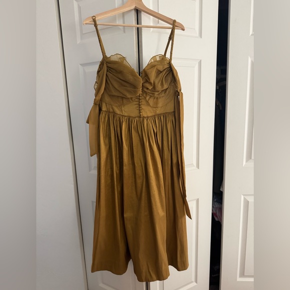 For Love And Lemons Mustard Gold Dress - Picture 1 of 5